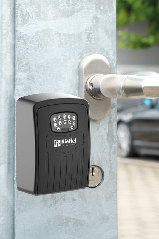 Rieffel Schlüsseldepot KSB-25 E B, 2 Haken, Elektronikschloss (Bluetooth/App) – Wandmontage