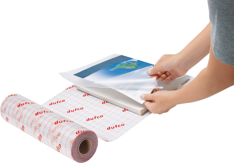 Dufco Klebefolie – wiederablösbar, transparent – 35,0 × 500,0 cm