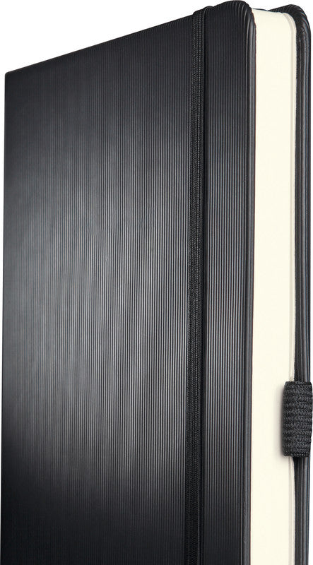Sigel Notizbuch, 213 × 295 mm, blanko, Fadenheftung, 194 Seiten, 80 g/m² – schwarz
