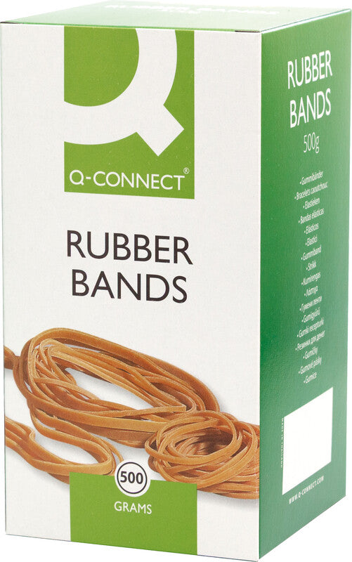 Connect Gummibänder – 9 × 100 mm, Ø 63 mm, Braun, Naturkautschuk, 500 g
