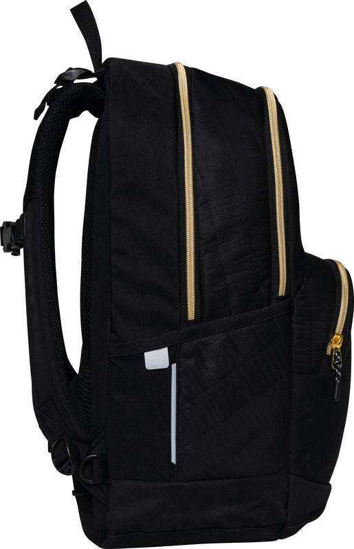 Beckmann Junior Sport Rucksack – Schwarz Gold – aus recycelten PET-Flaschen (rPET)