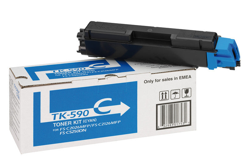 Kyocera – Toner TK-590C – cyan, 5000 Seiten