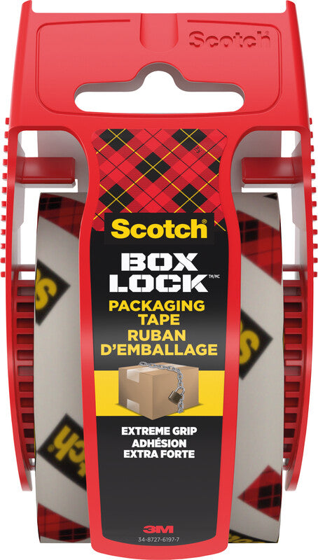 Scotch Verpackungsband Box Lock Extreme Grip – 48 mm × 20,3 m, transparent, stark