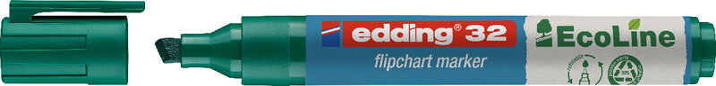 Edding Flipchart-Marker 32 EcoLine – Keilspitze 1,5-5 mm – Grün