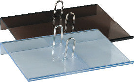 Simplex Kalendersockel – quer, für gelochte Umlegeblöcke 12,5 × 17,5 cm, 2-fach (70 mm)