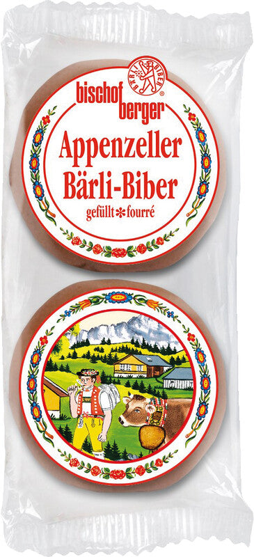 Bischofberger Appenzeller Bärli-Biberli Guetzli – Mandelfüllung – 2 × 29 g