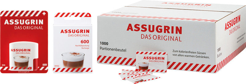 Assugrin Original Süssstoff-Tabletten – Dosierspender – 300 Tabletten