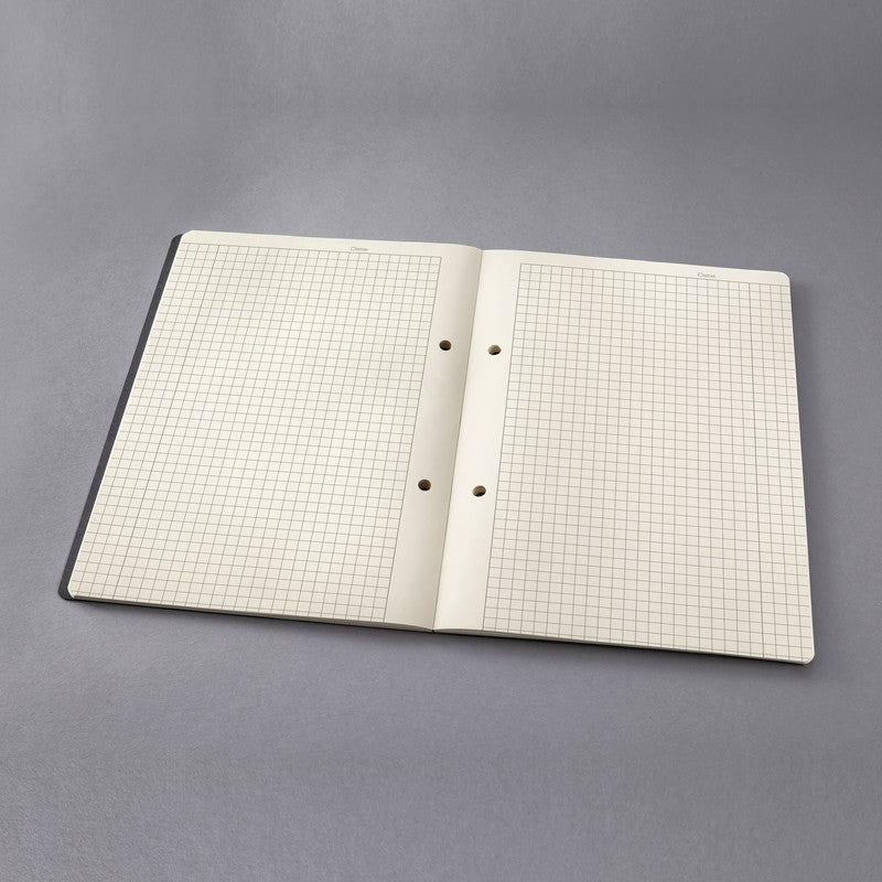 Sigel Schreibblock A5, kariert, Leimbindung, 60 Blatt, 2-fach gelocht, 80 g/m² – schwarz