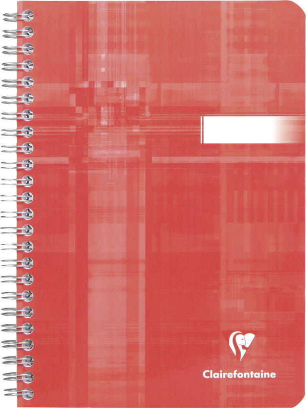 Clairefontaine Spiralheft, A5, liniert, Spiralbindung, Karton, 50 Blatt, 50 g/m² – sortiert