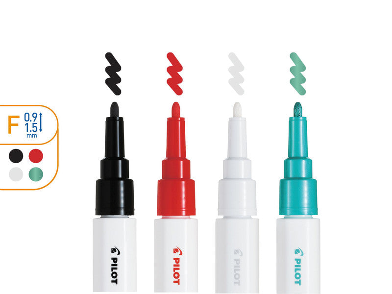 Pilot Bastelset Pintor Xmas Tischkarten – 4 Pigment Marker, 12 Kartonvorlagen