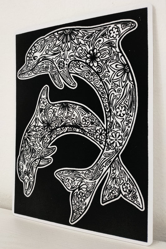 Tataruga Samtbild Malkarton, Karton, 21 × 29,7 cm, schwarz