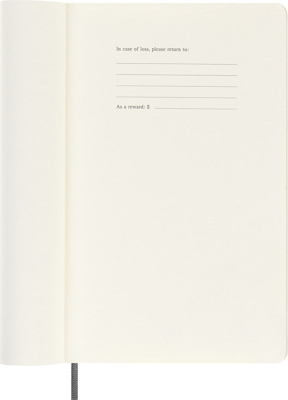 Moleskine Notizbuch, Leimbindung, Softcover, 176 Seiten, 100 g/m² – schwarz, für MOLESKINE Notes App