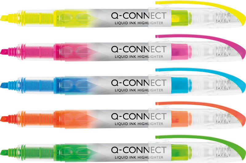 Q-CONNECT Blauer Textmarker – Keilspitze, 1–4 mm