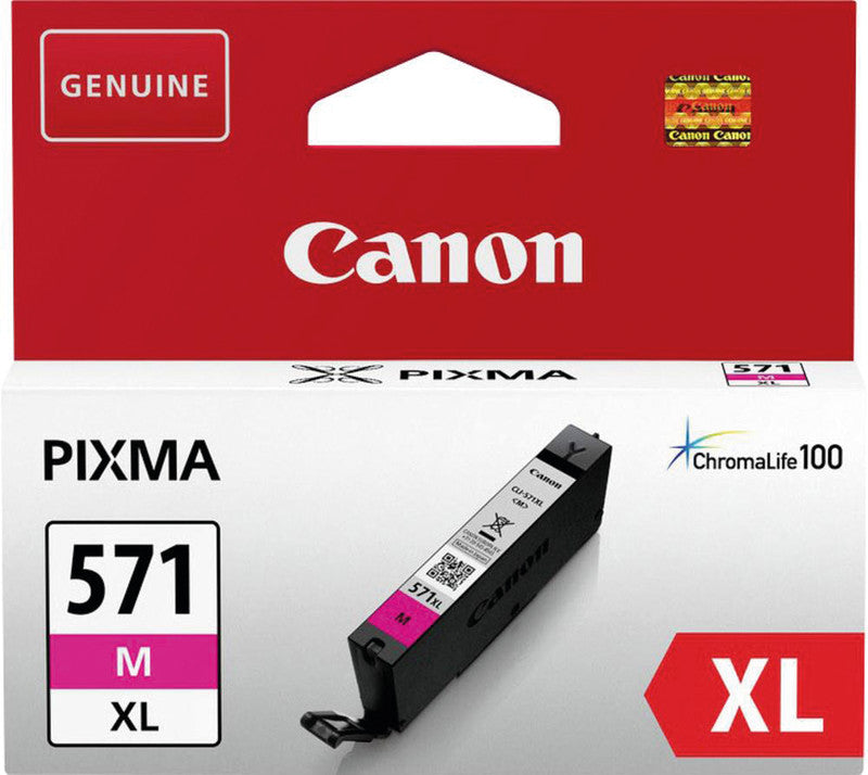 Canon Tintenpatrone CLI-571XL, Magenta, XL, 440 Seiten – für PIXMA-Modelle