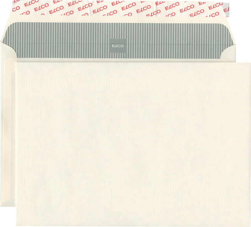 Elco Couvert B4, ohne Fenster, selbstklebend, beige, 120 g/m², mit Innendruck – 250 Stk.