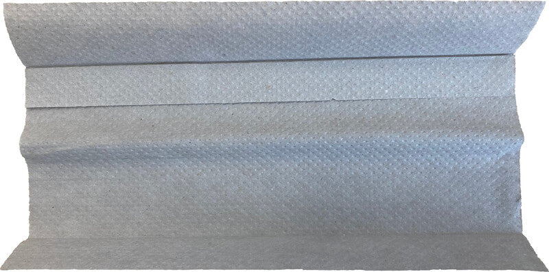 Hartmann Falthandtücher C-Falz – 1-lagig, Grau, Recyclingpapier – 250 × 310 mm – Karton 24 × 168 Blatt