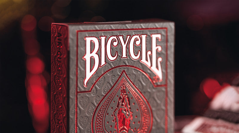 Bicycle Metaluxe Spielkarten Rot – e, 56 Karten, 65 × 92 × 18 mm, Karton