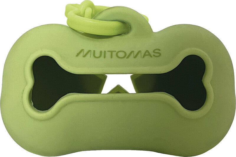 Muitomas Beutelhalter für Hunde – Silikon, Grün, 90 × 50 × 45 mm