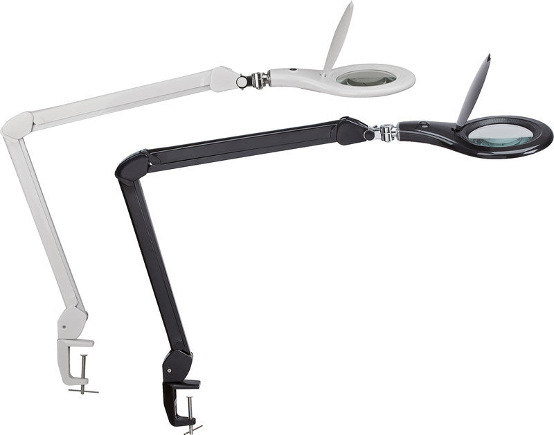 MAUL Makro – Leuchtlupe – 1,75× – Ø 127 mm – mit LED – Klemmfuss