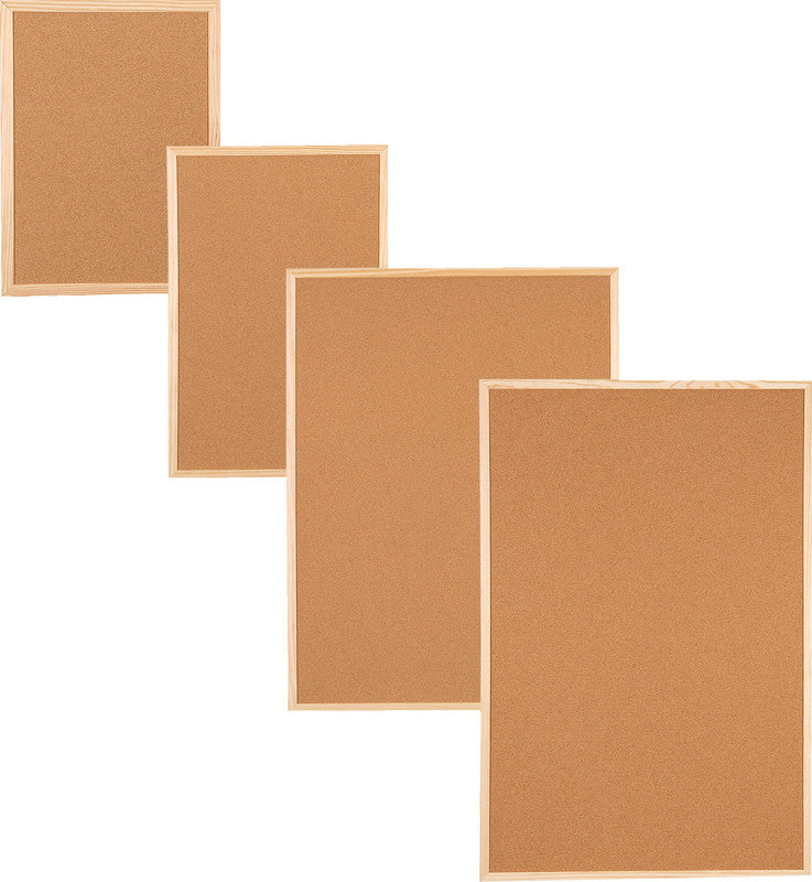 Dufco Pinnwand – Kork, Holzrahmen – 60 × 90 cm