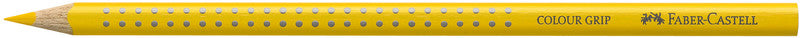 Faber-Castell Buntstifte Colour Grip – Aquarell, Dreikant, Minen-Ø 3,25 mm, Einzelstift Honiggelb