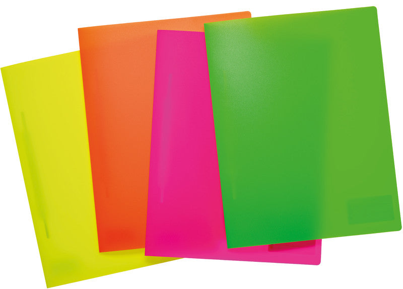 HERMA Schnellhefter – A4, PP, Neonpink, Sichttasche, 1 Stück