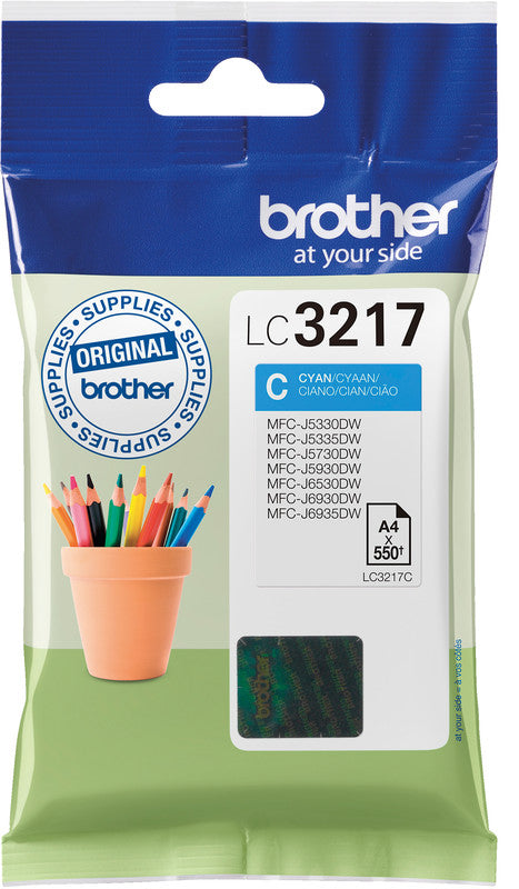 Brother Tintenpatrone, Cyan, 550 Seiten