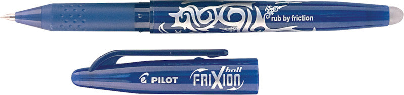 Pilot FriXion Ball – radierbarer Tintenroller-Set, mit Kappe, 0,7 mm, blau, 6er Pack