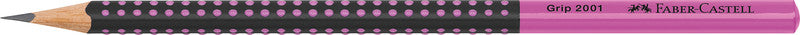 Faber-Castell Grip 2001 Bleistift, Dreikant, Grip-Zone, HB, Mine Ø 2 mm, farbig sortiert