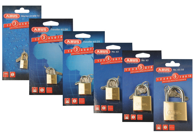 ABUS Schloss Serie 65 – Gold, 1,5 cm