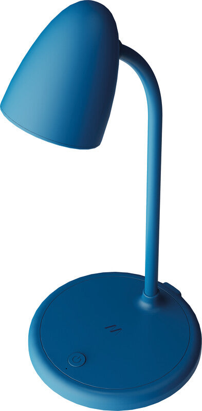 Muitomas Tischleuchte – LED 5 W, dimmbar, Touch-Dimmer, USB-C, Akku – Blau