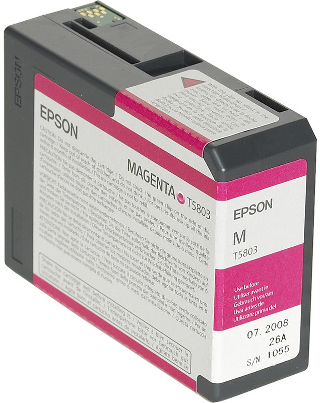 Epson Tintenpatrone T5803, Magenta – für Epson-Drucker