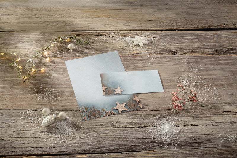 Sigel Motivpapier – A4, 90 g/m², Motiv: Glamouröses Weihnachten – für Inkjet/Laser/Kopierer – FSC – 100 Blatt