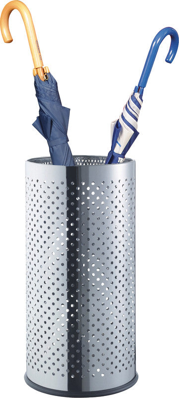 Helit Schirmständer the Steward – Edelstahl, Silber, 23,1 l, Ø 24,4 cm × 49,5 cm