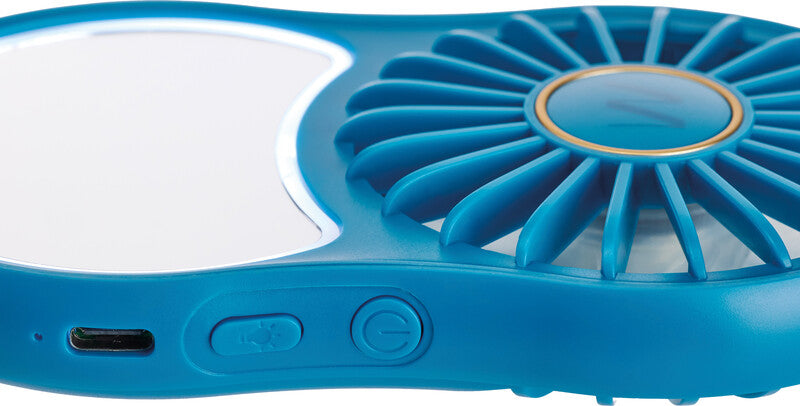 Muitomas Handventilator – 3 Stufen, USB-C, Blau