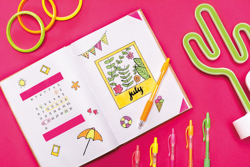 Pilot G-2 Gelschreiber – Neon Grün, 0,7 mm, für dunkles Papier, Druck, nachfüllbar