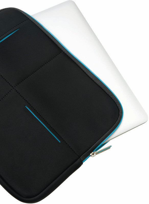 Samsonite Airglow Notebook-Schutzhülle – für Notebooks bis 13,3", 2,5 l, Neopren/Polyester, schwarz/blau