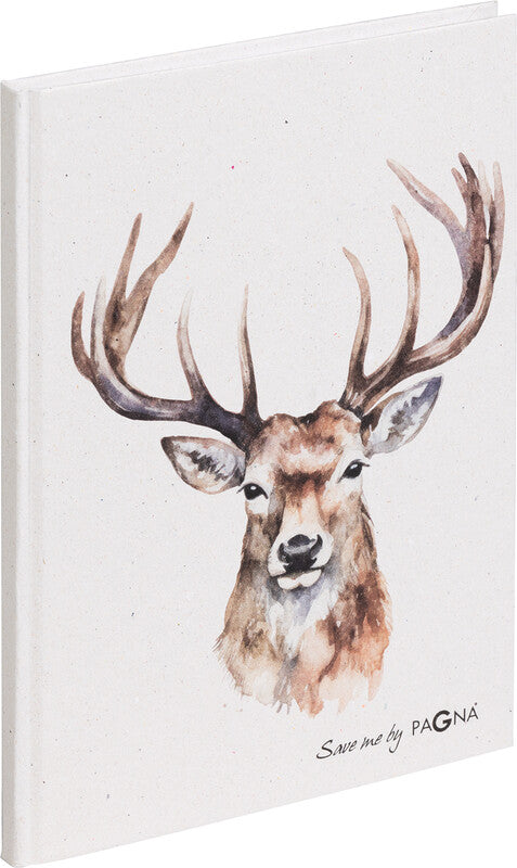 Pagna Notizbuch A5, punktkariert, Fadenheftung, Karton, 128 Seiten, 70 g/m² – weiss