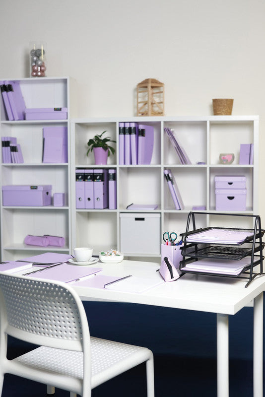Pastelini Ringbuch – A4 Hochformat – 2-Ring, Ø 25 mm, Rücken 40 mm – Violett, Karton