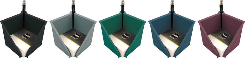 Helit Zettelbox – Kunststoff, schwarz, 127 × 117 mm