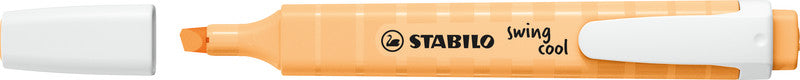 STABILO swing cool Pastel Edition Textmarker sanftes Orange – Keilspitze, 1–4 mm