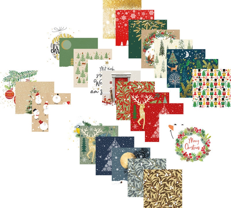 Atelier Servietten Festive Twigs – 33 × 33 cm – 3-lagig, Tissue – 20 Stk.