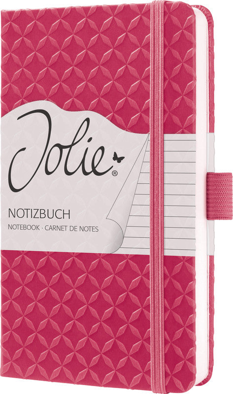 Sigel Notizbuch A6, liniert, Fadenheftung, Hardcover, 174 Seiten, perforiert, 80 g/m² – Fuchsia