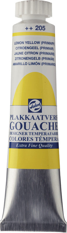 Talens Gouache – zitronengelb, 3 × 20 ml