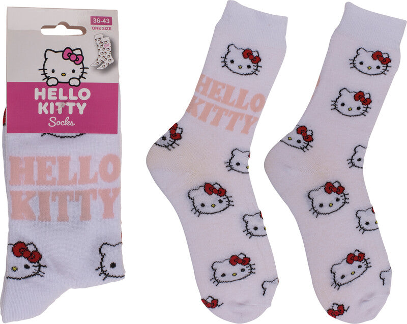 Out oft the blue OUT OF THE BLUE Socken Hello Kitty – Grösse 36–43, Mehrfarbig, 65% Baumwolle/33% Polyester/2% Elasthan