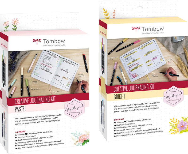 Tombow Starter Kit Handlettering – 4 ABT Dual Brush Pens – A5