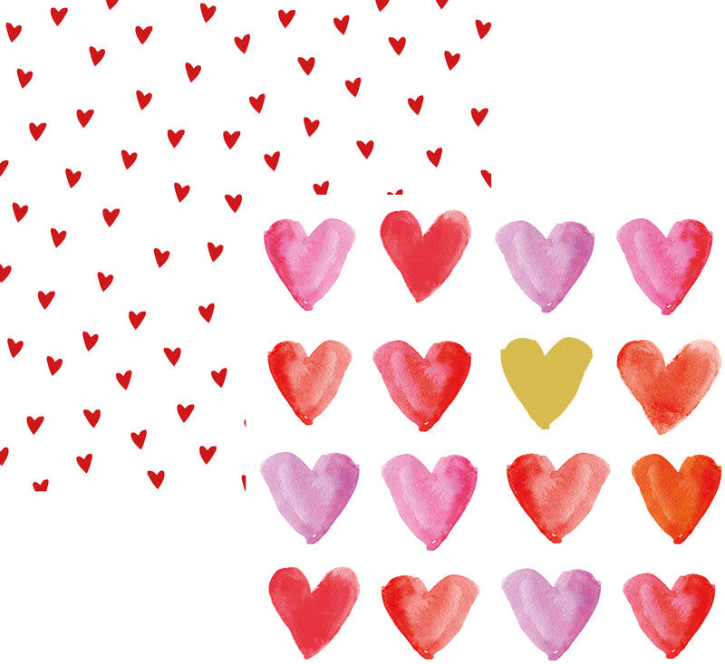 Ppd Servietten Little Hearts – 33 × 33 cm – 3-lagig, Tissue – 20 Stk., FSC