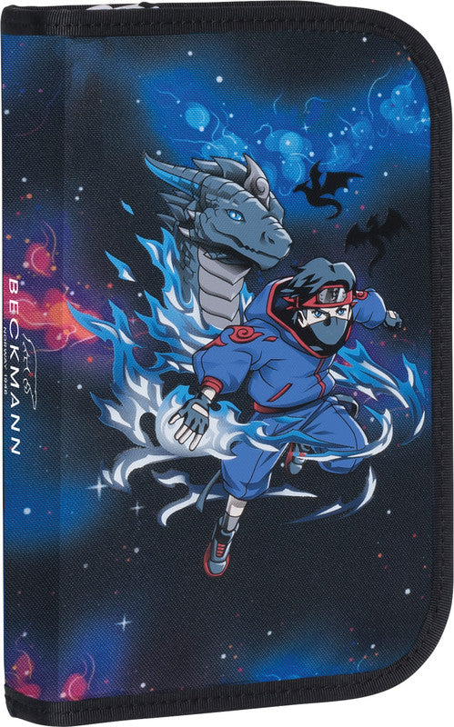 Beckmann Classic 1st Schuletui, gefüllt – Ninja Elements – Kunststoff – 20,5 × 13,3 × 3,8 cm