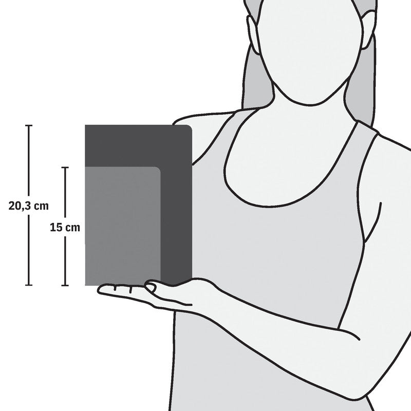 Sigel Notizblock, A6+, punktkariert, Fadenheftung, Hardcover, 79 Blätter, perforiert, 100 g/m² – mehrfarbig