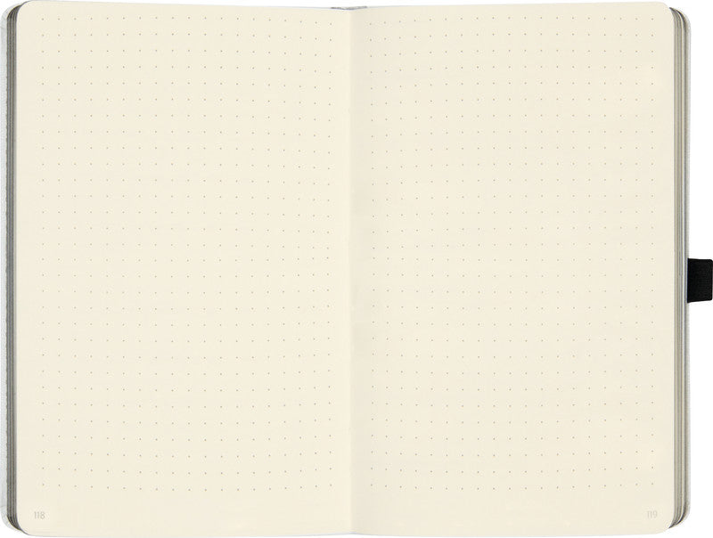 Biella Notizbuch White Trend 2021, punktkariert, Fadenheftung, 192 Seiten, 80 g/m² – mehrfarbig
